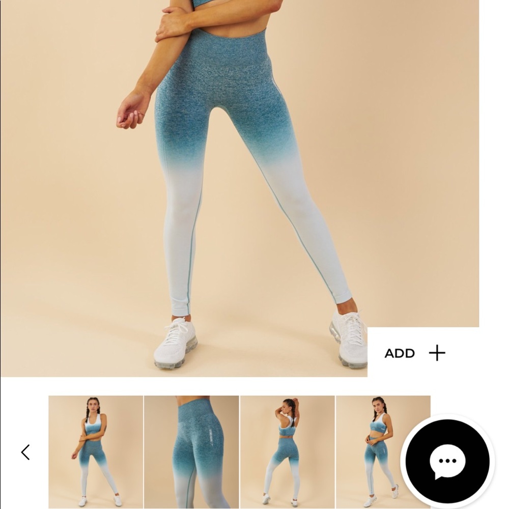 GYMSHARK OMBRÉ LEGGINGS IN STOCK ON WEBSITE